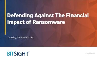 Defending Against The Financial Impact of Ransomware Webinar Intro slide