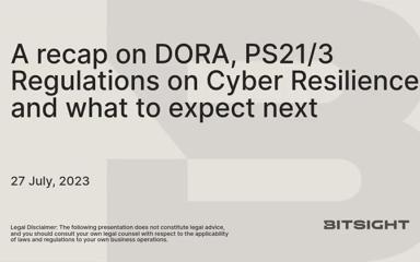 Q324 DORA-PS21-3 Regulations Recap