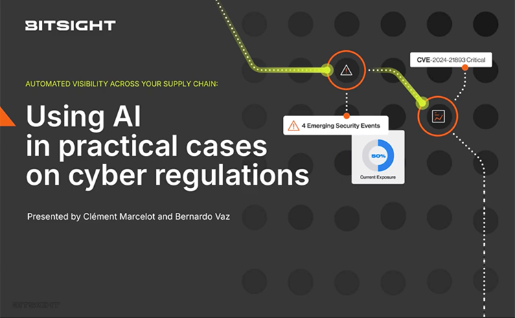Automated visibility across your supply chain - Using AI in practical cases on cyber regulations