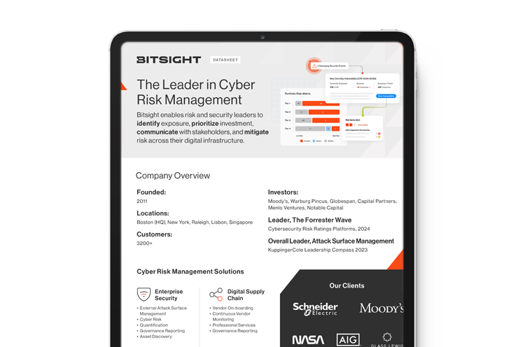 BitSight Corporate Overview Cover