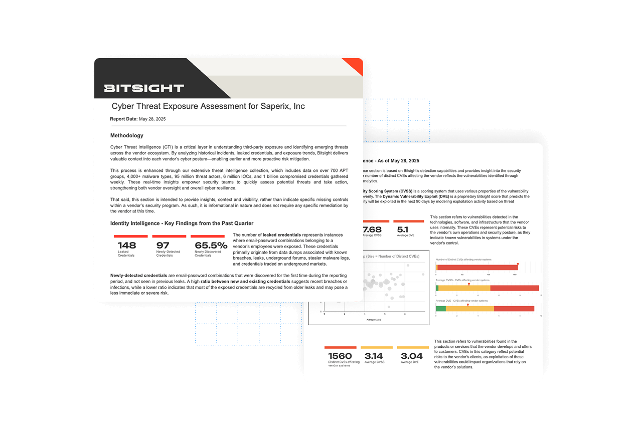 Bitsight Cyber Threat Exposure Assessment report image