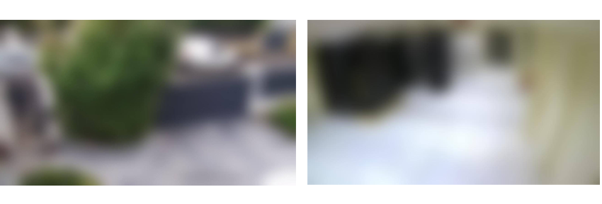 A camera exposed the entry of a house and A camera exposing a datacenter room