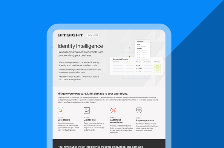 Identity Intelligence Data Sheet