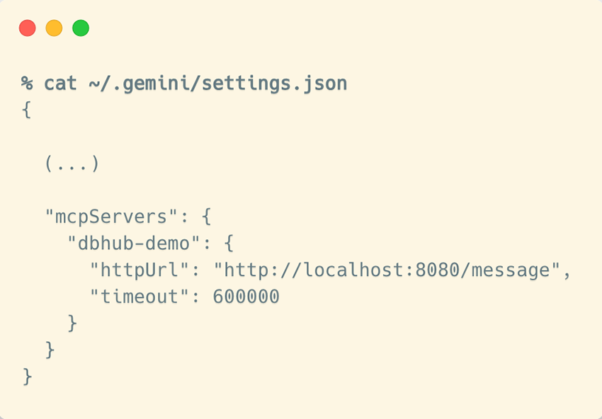 Our Gemini CLI settings file