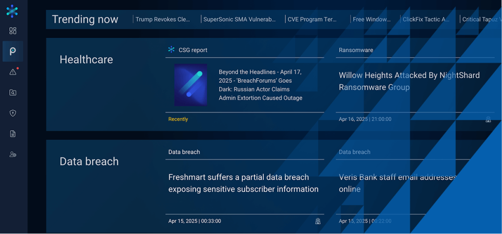 Pulse Reprise product tour screengrab