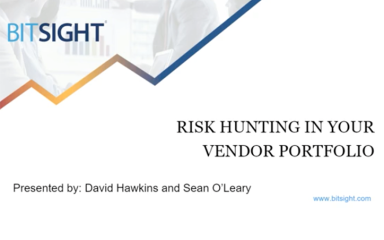 Risk Hunting in Your Vendor Portfolio Recording