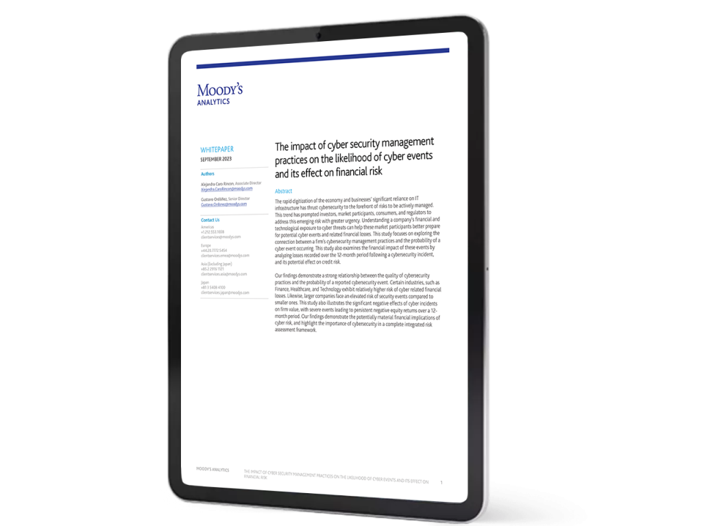 Moodys report_correlated to financial risk cover